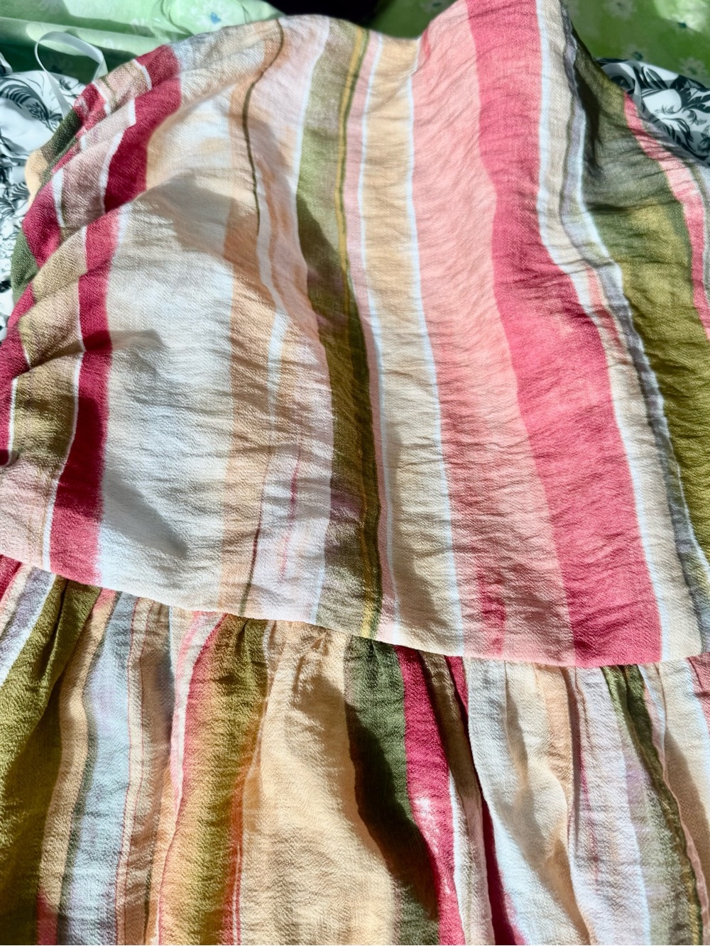 NWT Commense Colorful Striped Strapless Cotton Maxi Dress - Picture 6 of 7